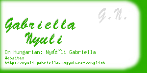 gabriella nyuli business card